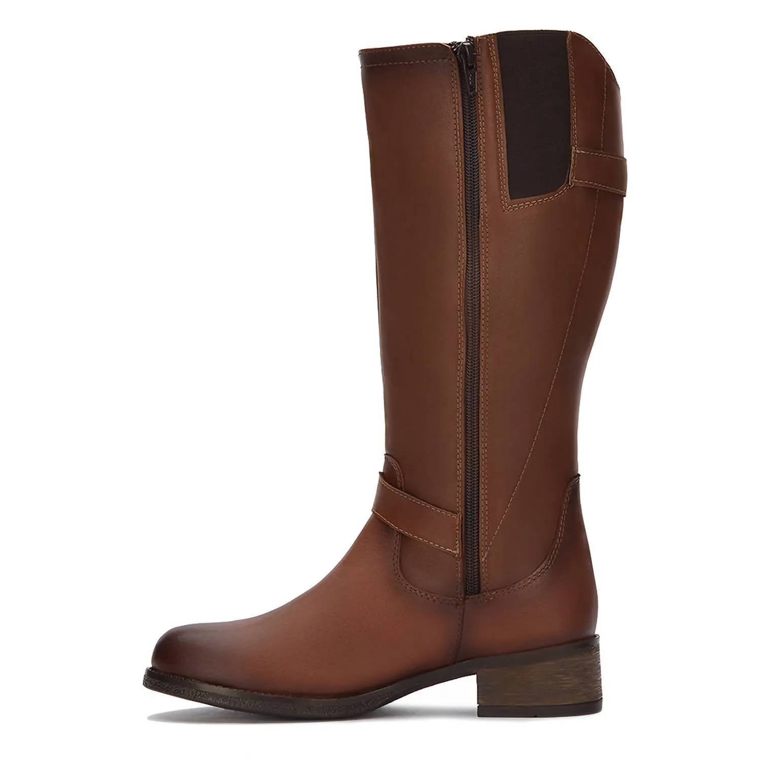 Andrea - Women's Riding Boots With Metal Ornaments