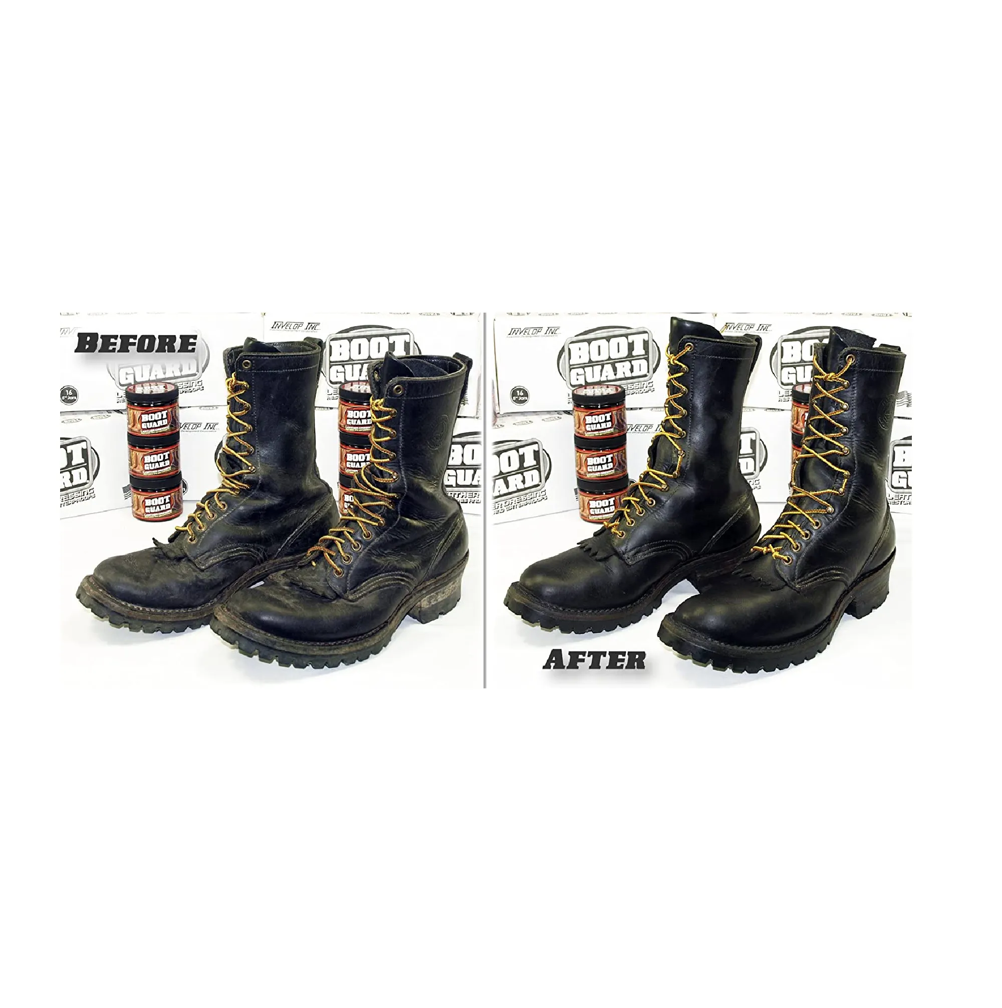 Boot Guard Leather Dressing: Restores and Conditions Leather Boots Shoes 5 Ounce