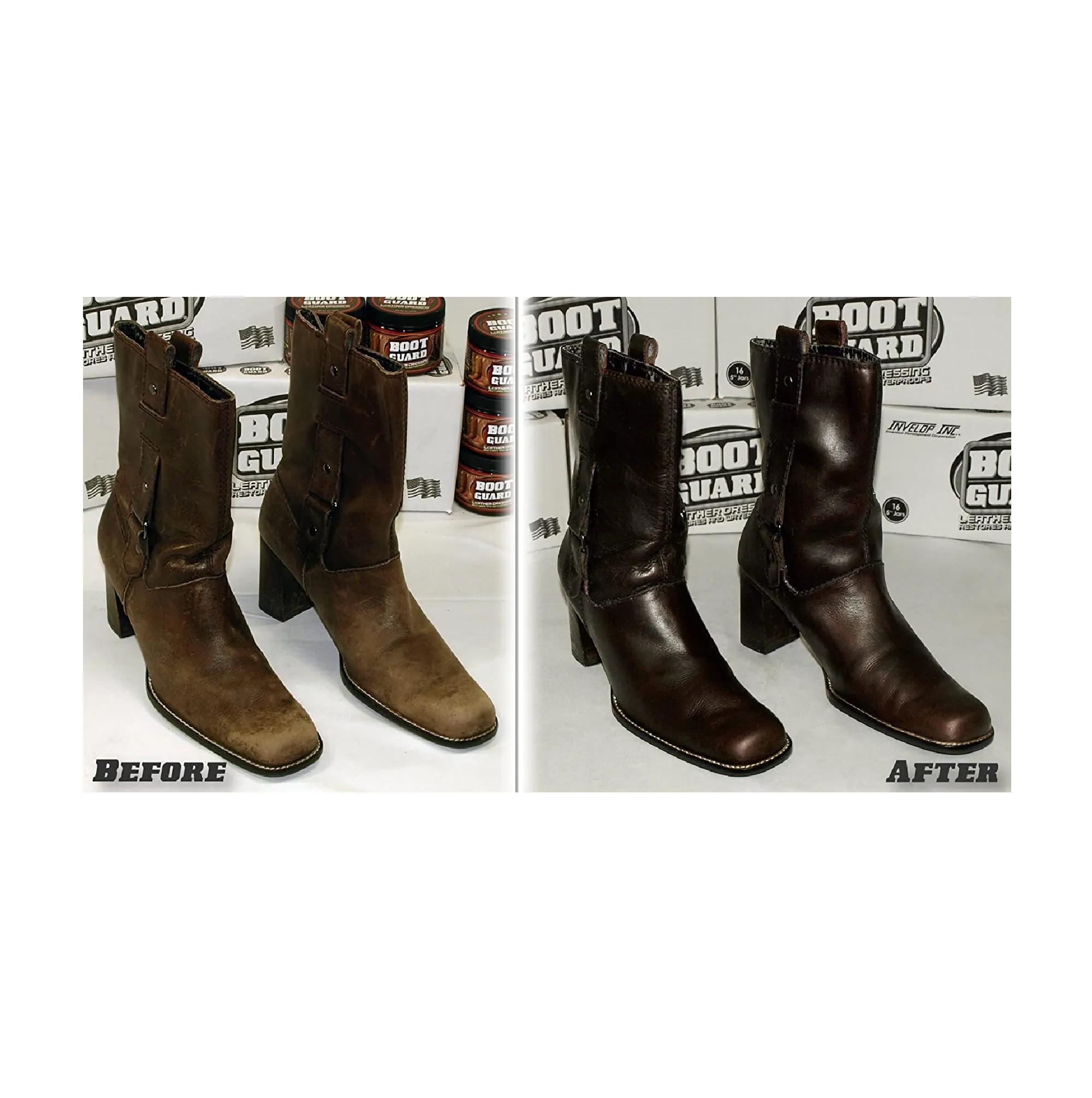 Boot Guard Leather Dressing: Restores and Conditions Leather Boots Shoes 5 Ounce