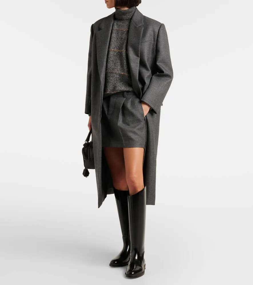 Brunello Cucinelli Polished leather knee-high boots