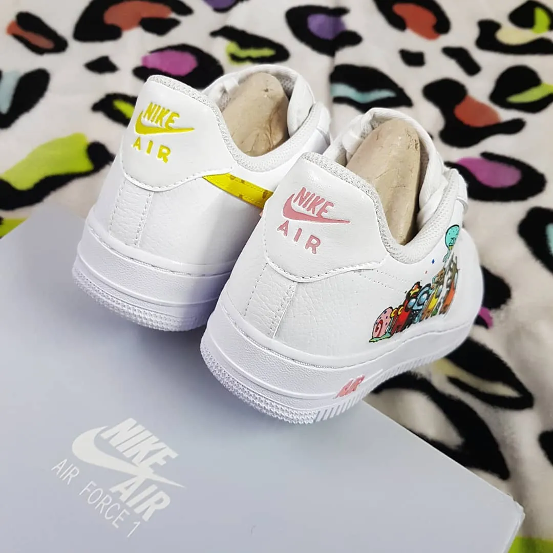 Cartoon Star Sponge Octopus Custom Air Force 1