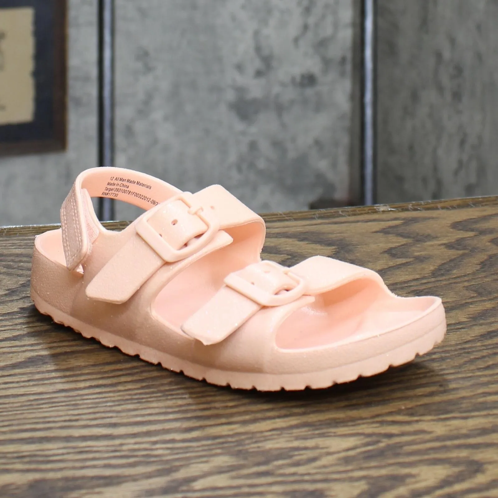 Cat & Jack Toddler Ade Footbed Sandals Pink 12