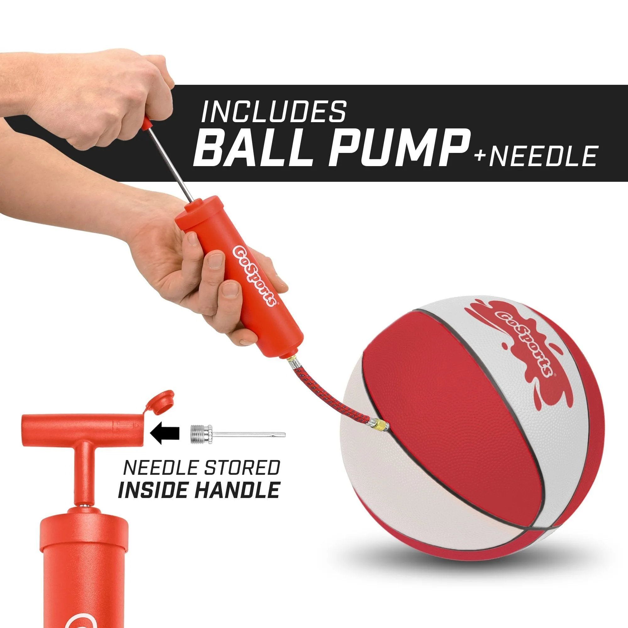 GoSports Red Water Basketballs - Size 3