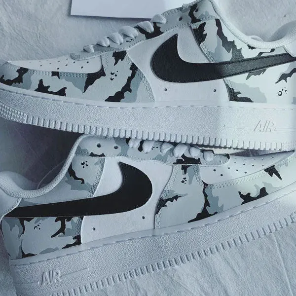 Grey Camouflage Custom Air Force 1