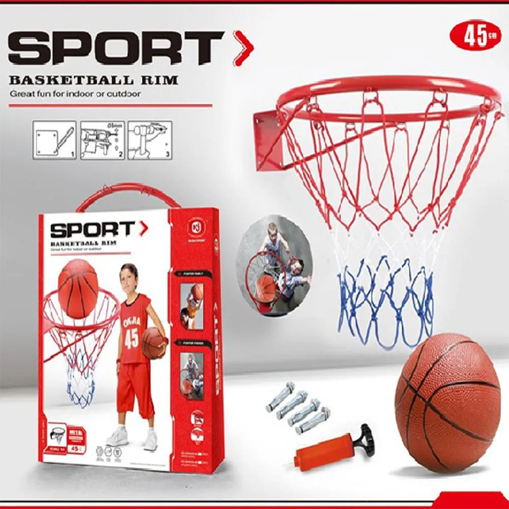 MINI BASKETBALL HOOP RING NET SET