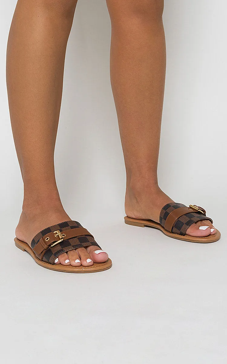 Open Toe Flat Sandals