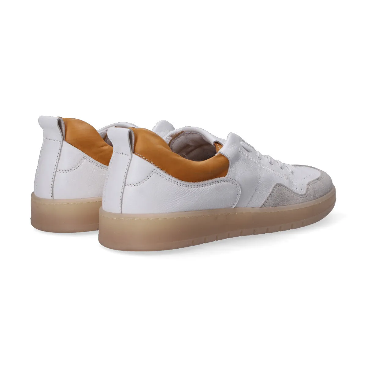 Pawelk's sneaker pelle bianco cuoio