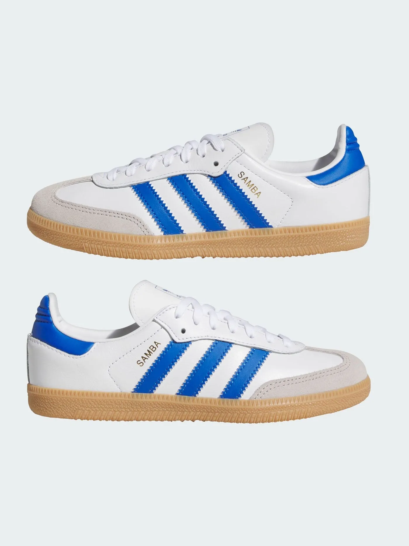 Samba OG White/Blue/Gum3 Shoes (Kids)
