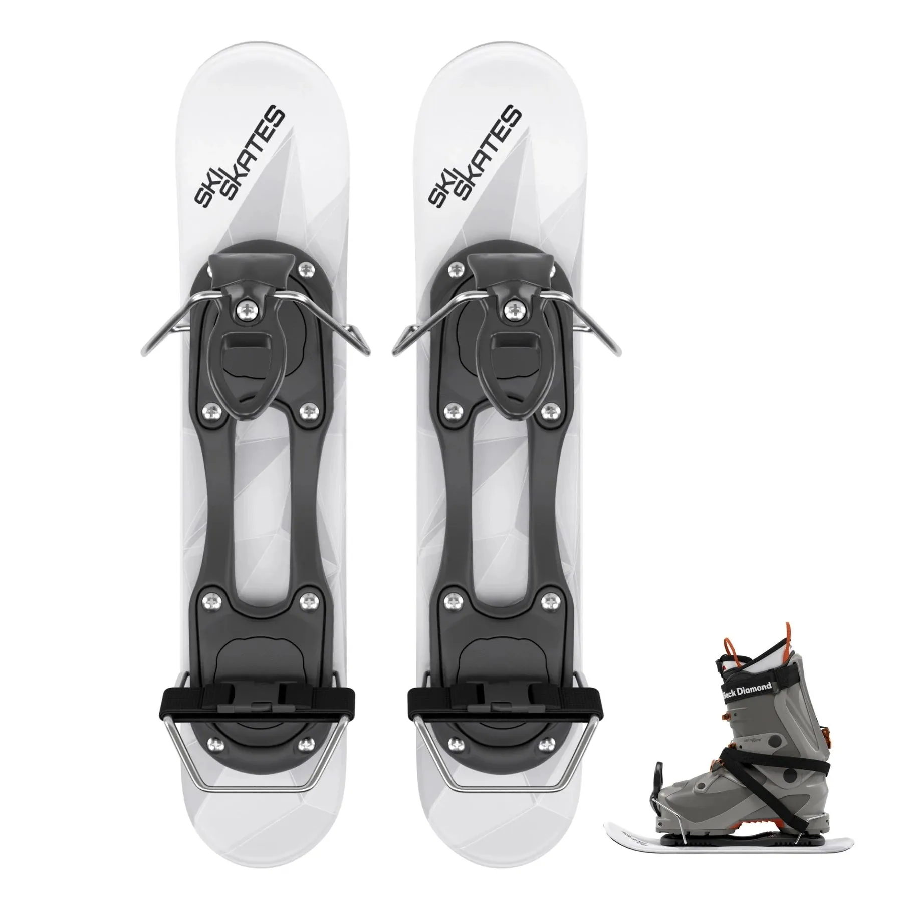 Skiskates by Snowfeet* | 44 CM | Skiblades Skiboards Snowblades | Snowboard Boots Model