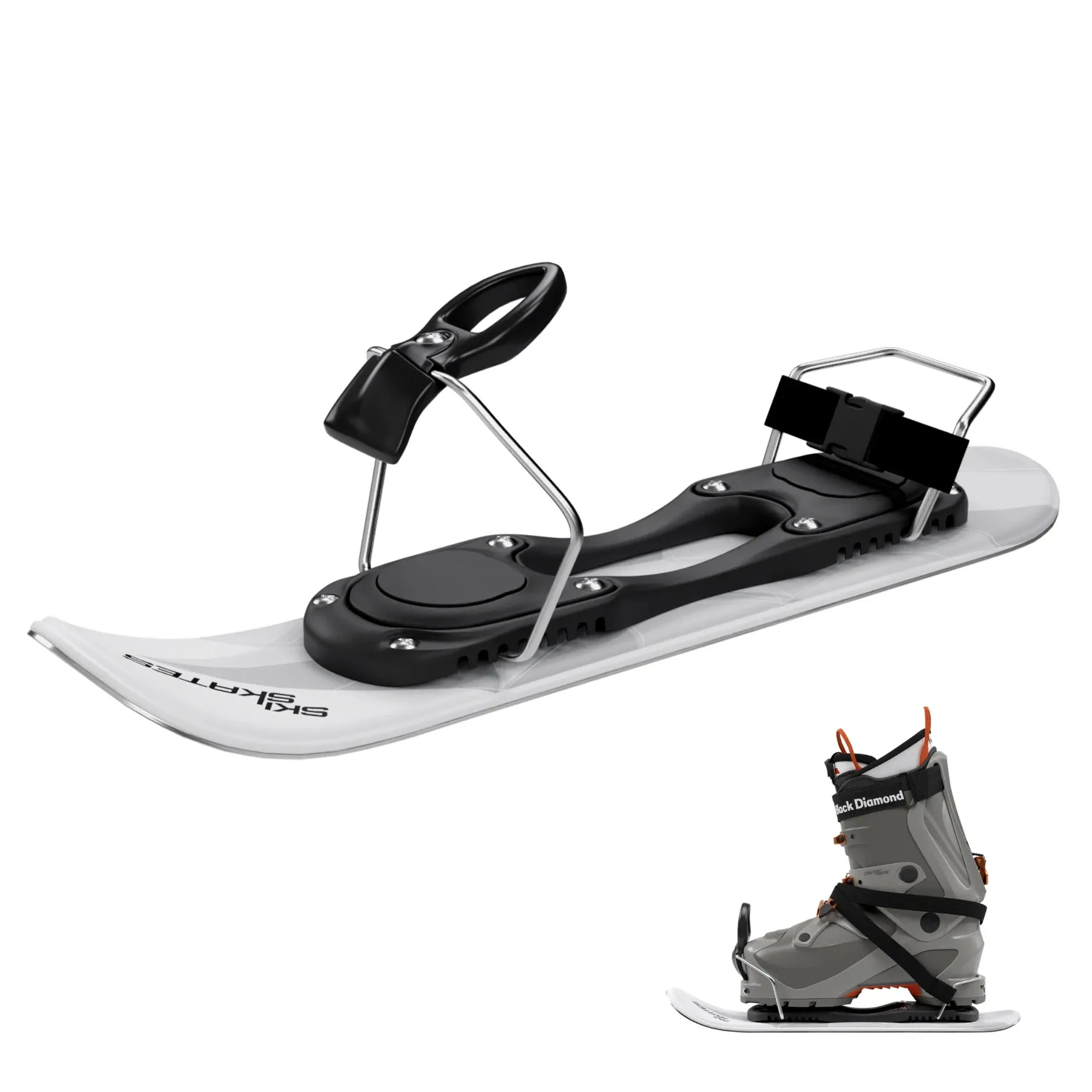 Skiskates by Snowfeet* | 44 CM | Skiblades Skiboards Snowblades | Snowboard Boots Model