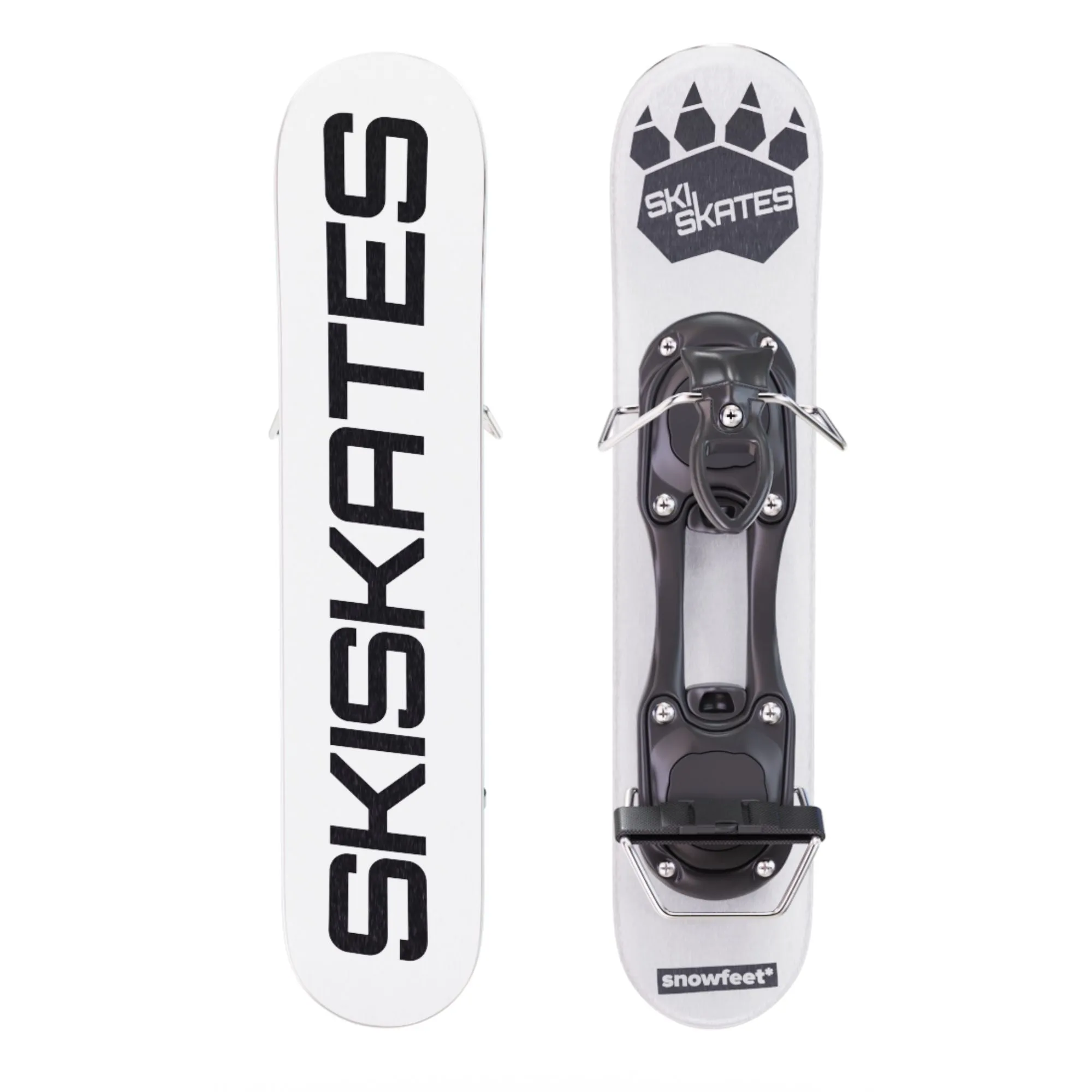 Skiskates by Snowfeet* | 44 CM | Skiblades Skiboards Snowblades | Snowboard Boots Model
