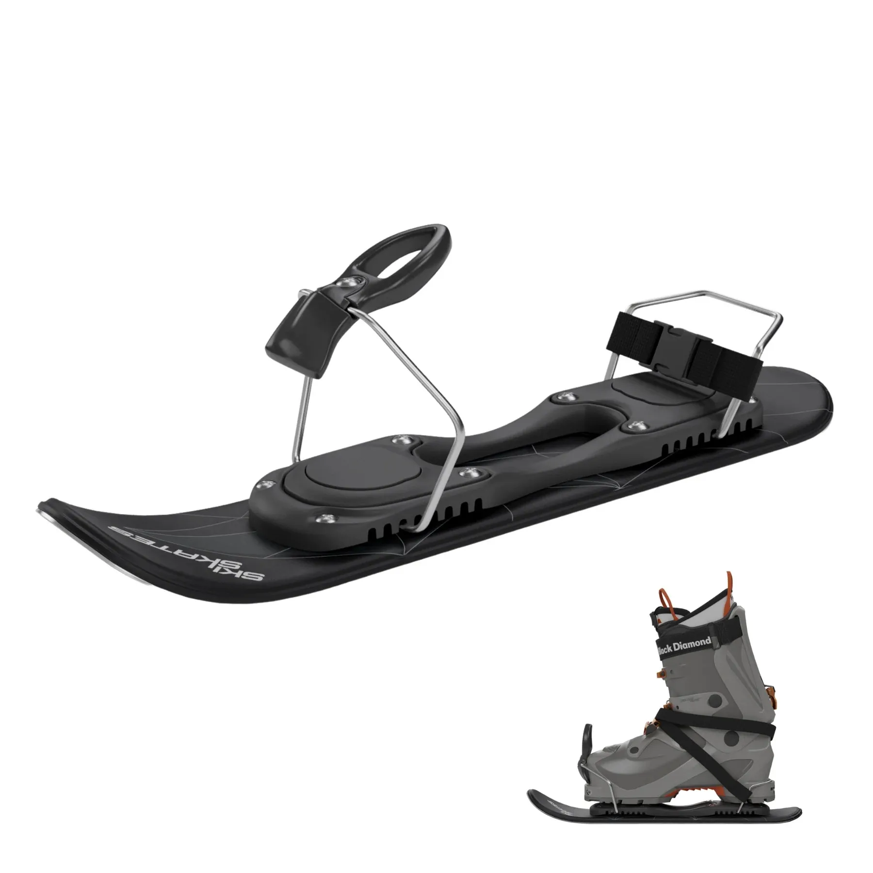 Skiskates by Snowfeet* | 44 CM | Skiblades Skiboards Snowblades | Snowboard Boots Model