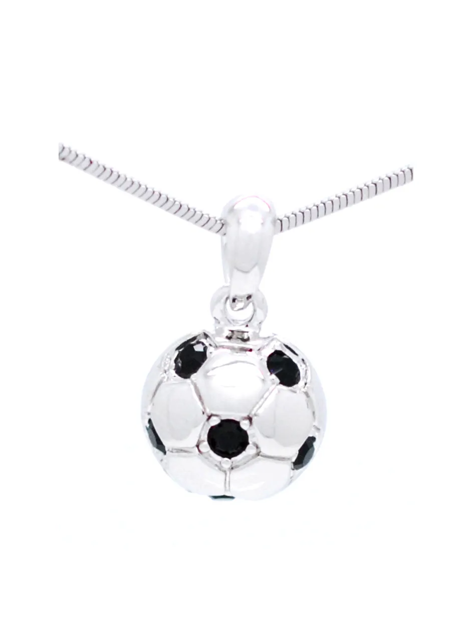 Soccer Ball Necklace - Half Ball