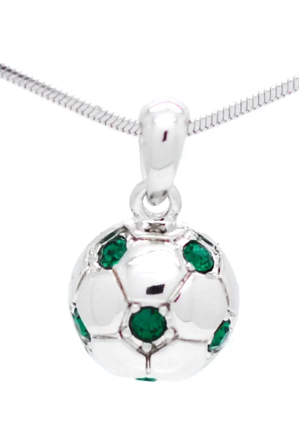 Soccer Ball Necklace - Half Ball