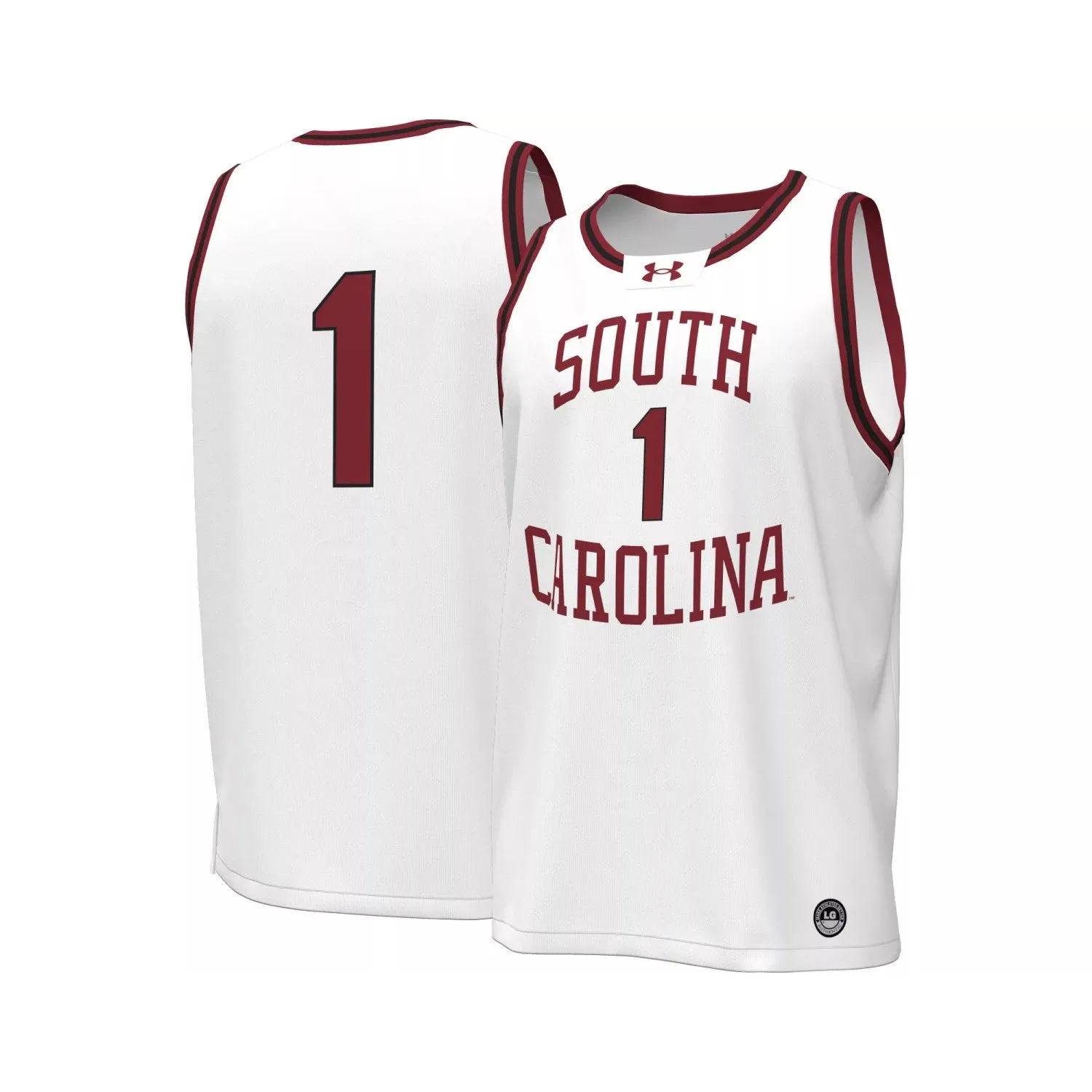 SOUTH CAROLINA GAMECOCKS WHITE MEN'S BASKETBALL JERSEY