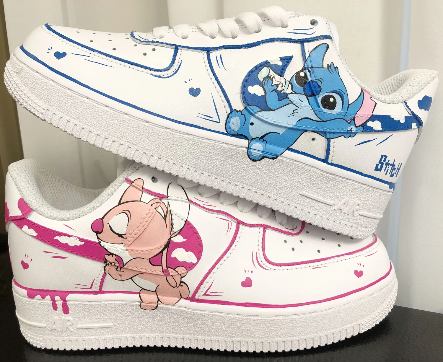 Stitch Couple Valentine's Day Custom Air Force 1