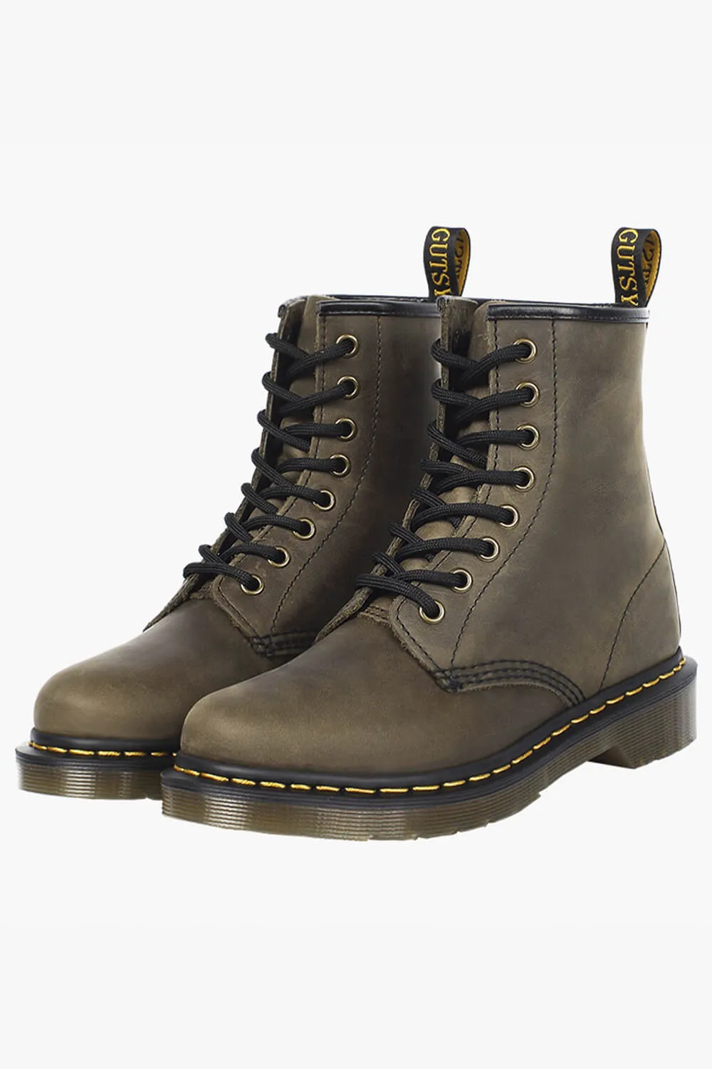 Swamp Green Martens Boots 8 Holes